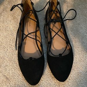 lace up flats